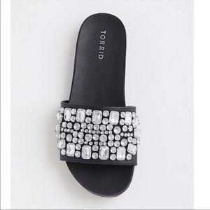 torrid rhinestone sandals size 8.5 women